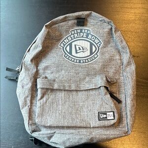 Official Pinstripe Bowl New Era Gray Heather Backpack